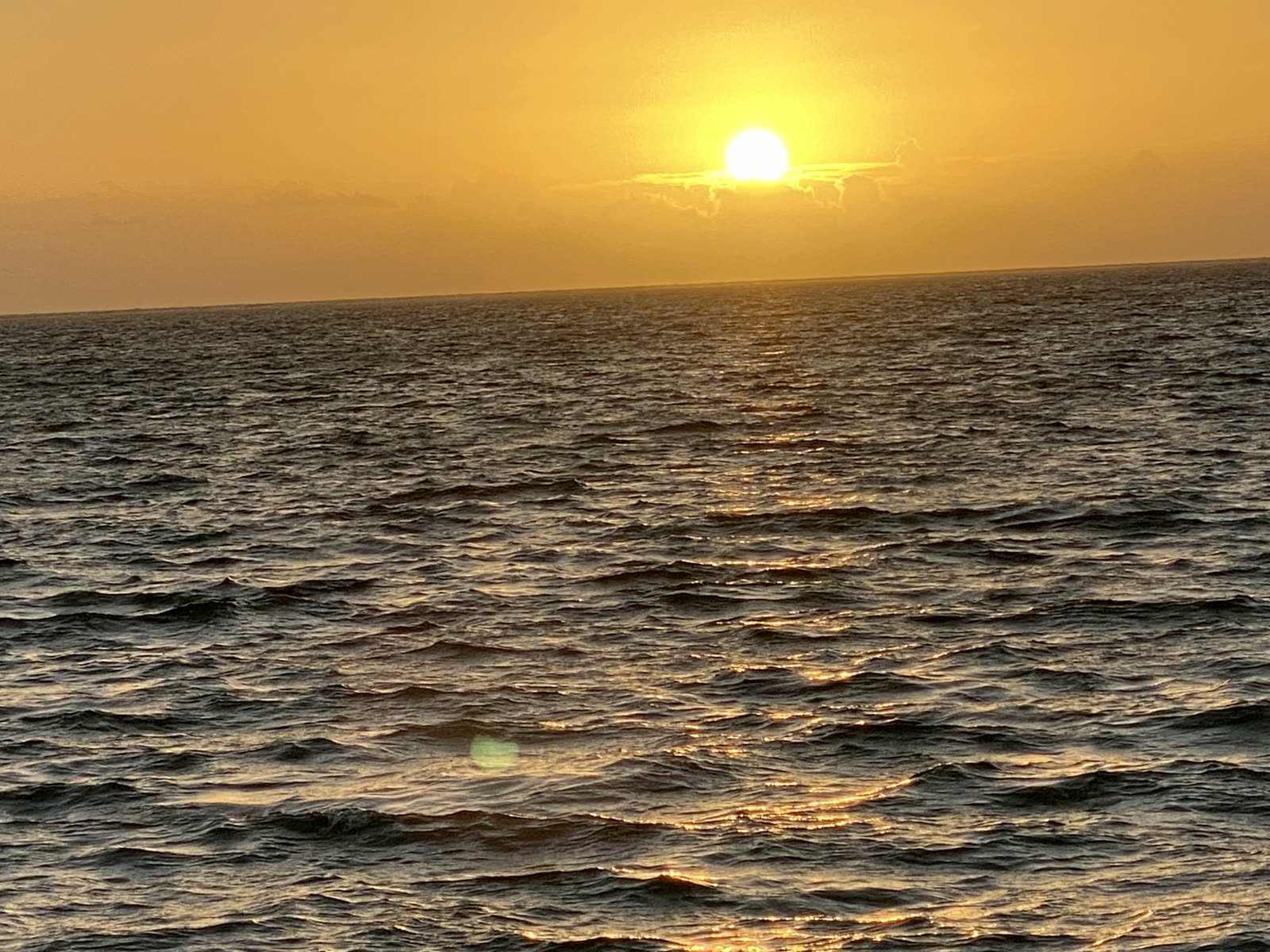 Sunset over the Caribbean Sea
